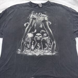 DGA MENS T-Shirt LAST DANCE DANCE size 4XL Skeletons Stripper
